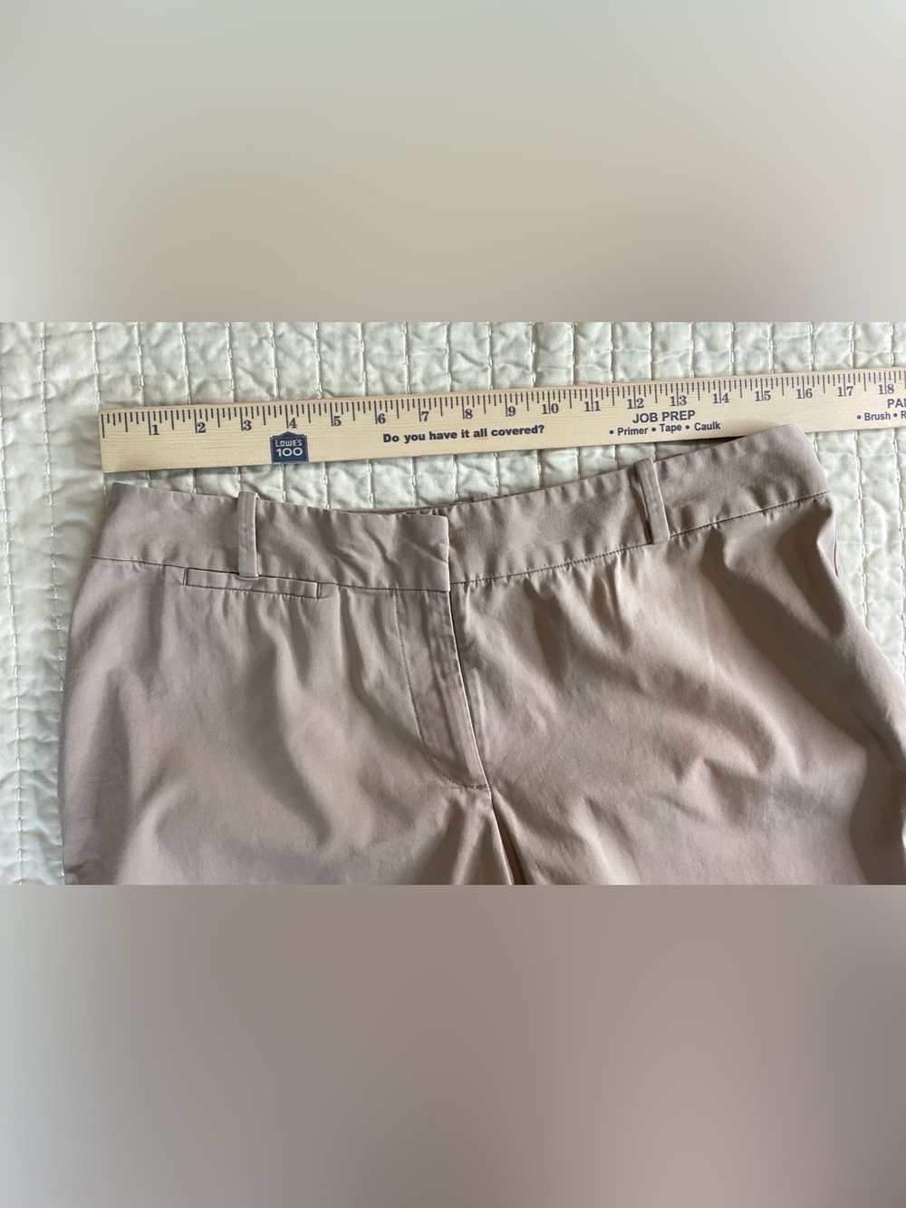 Talbots Signature Taupe Trousers Minimalist Quiet Luxury Workwear Chic Size 10 - Picture 4 of 5